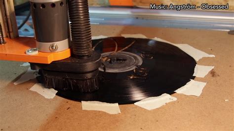 cnc records|Cutting records on a cnc mill .